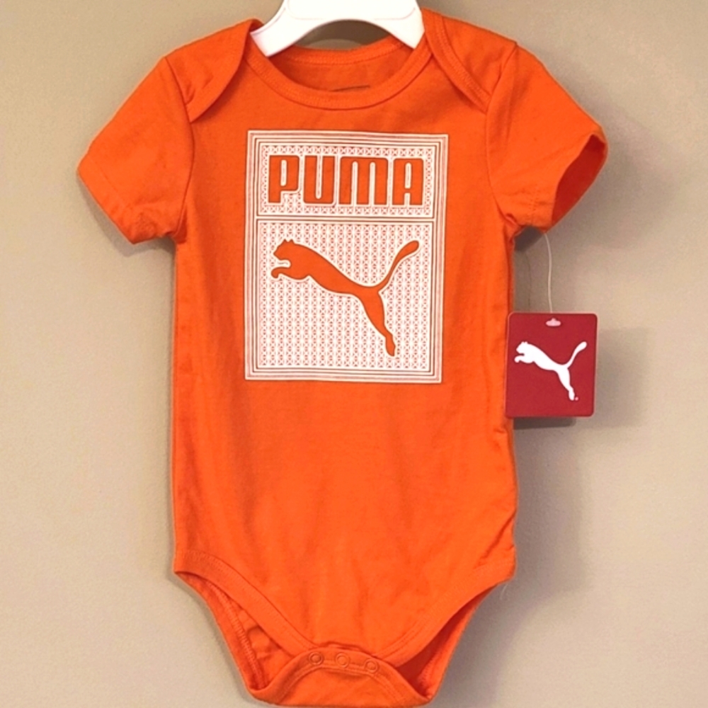 NWT Puma orange onesie/bodysuit